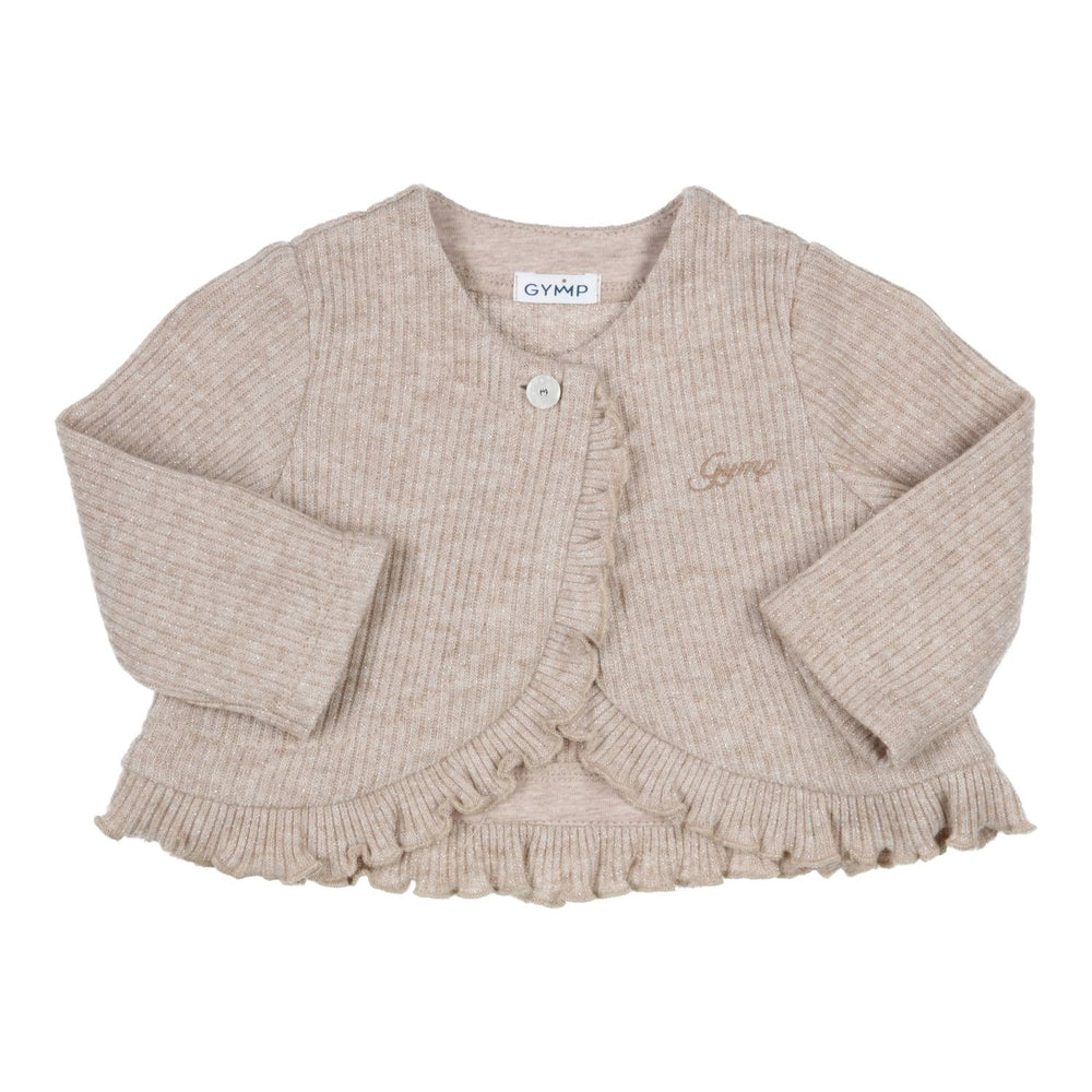 Cardigan Brinda Ruffles Beige