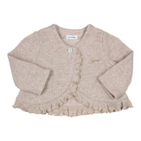 Cardigan Brinda Ruffles Beige