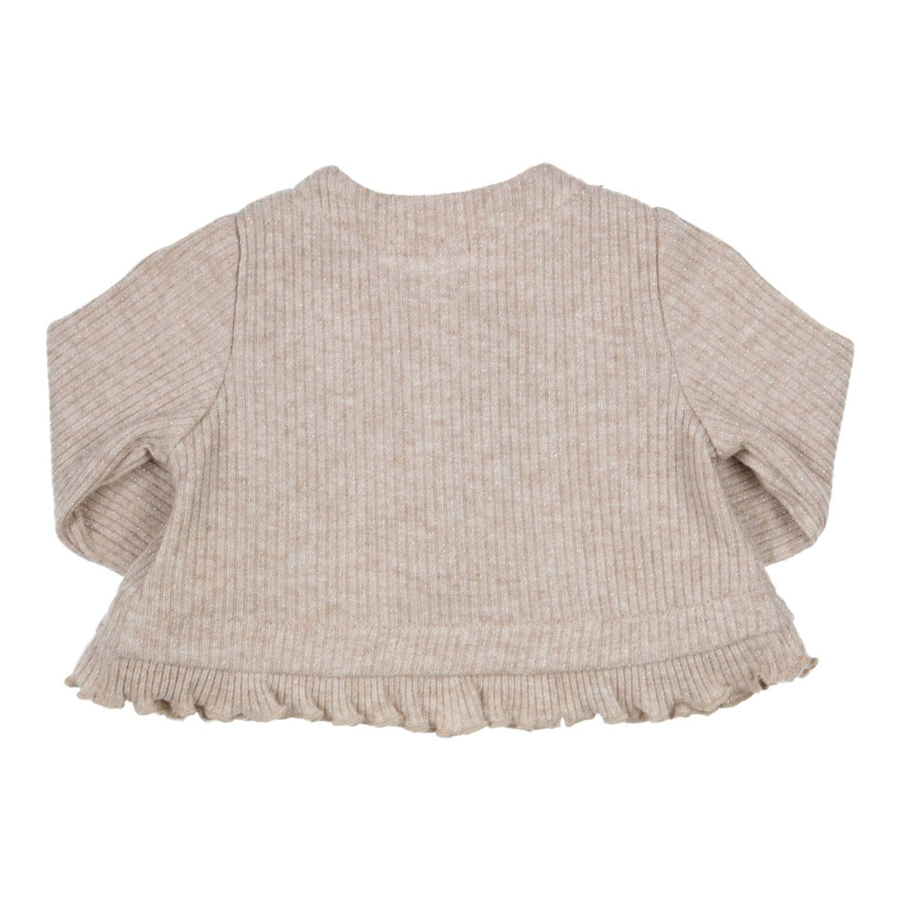 Cardigan Brinda Ruffles Beige