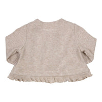 Cardigan Brinda Ruffles Beige