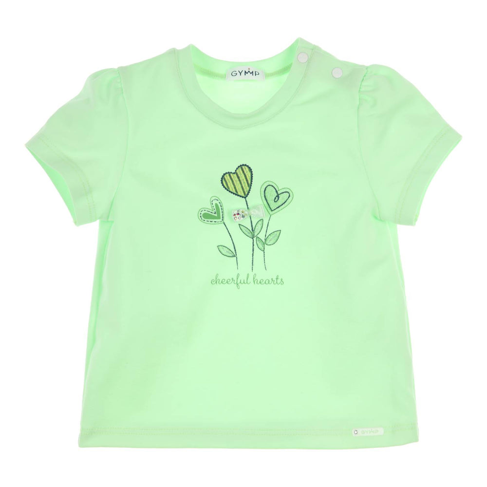 T-shirt Aerobic Cheerful hearts Green